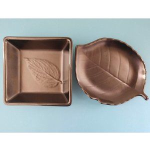 Crate and Barrel ceramic trays - set of two